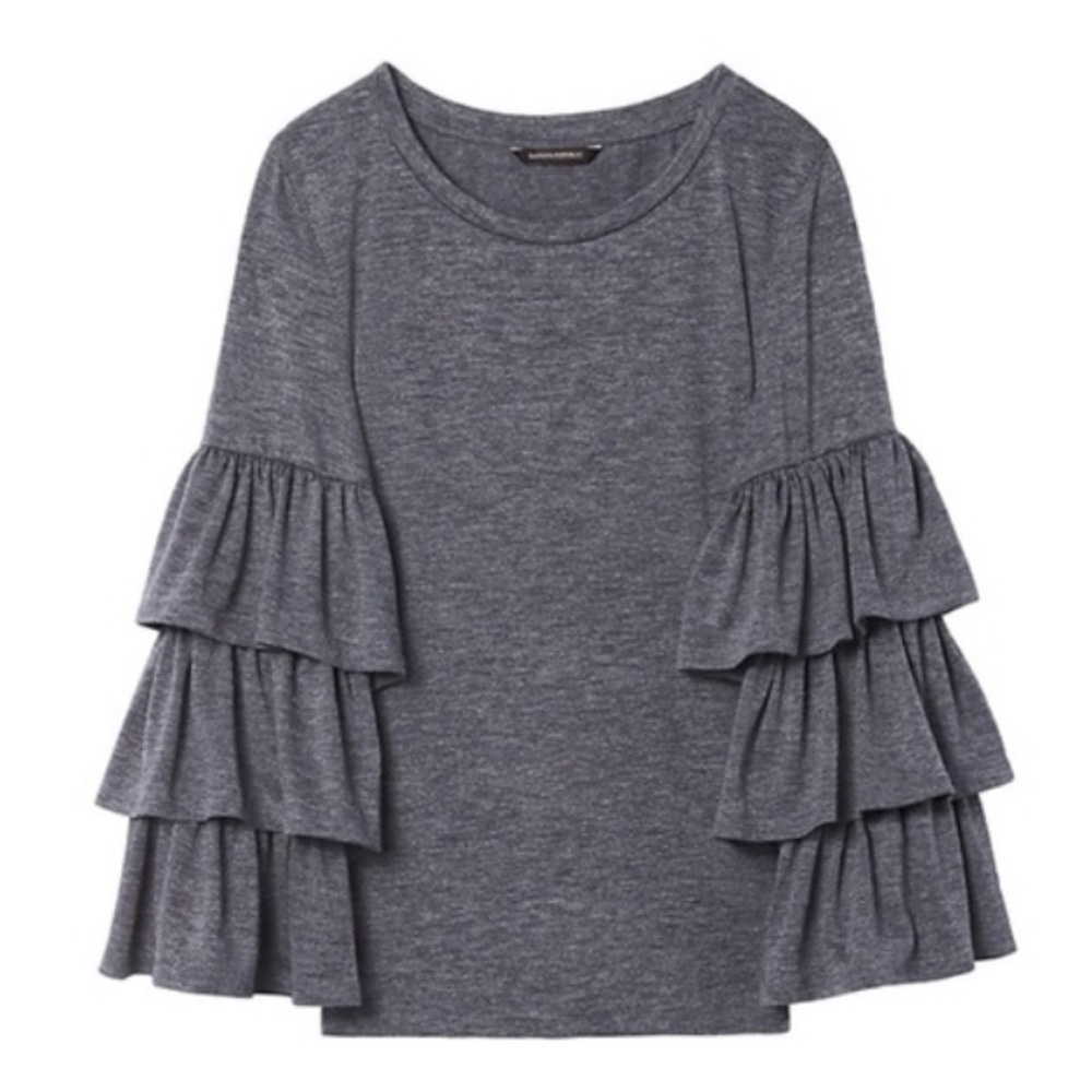 Banana Republic Tiered Sleeve Top